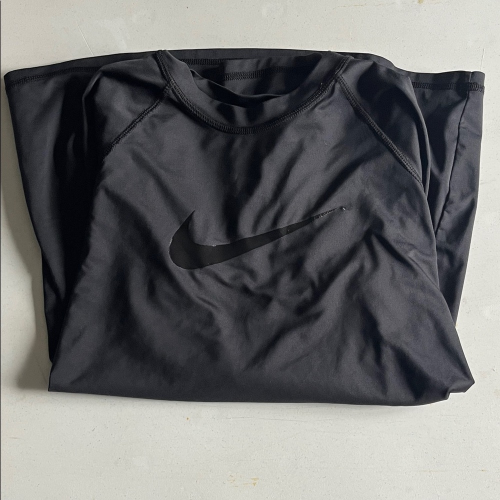 Nike Black long sleeve swim shirt